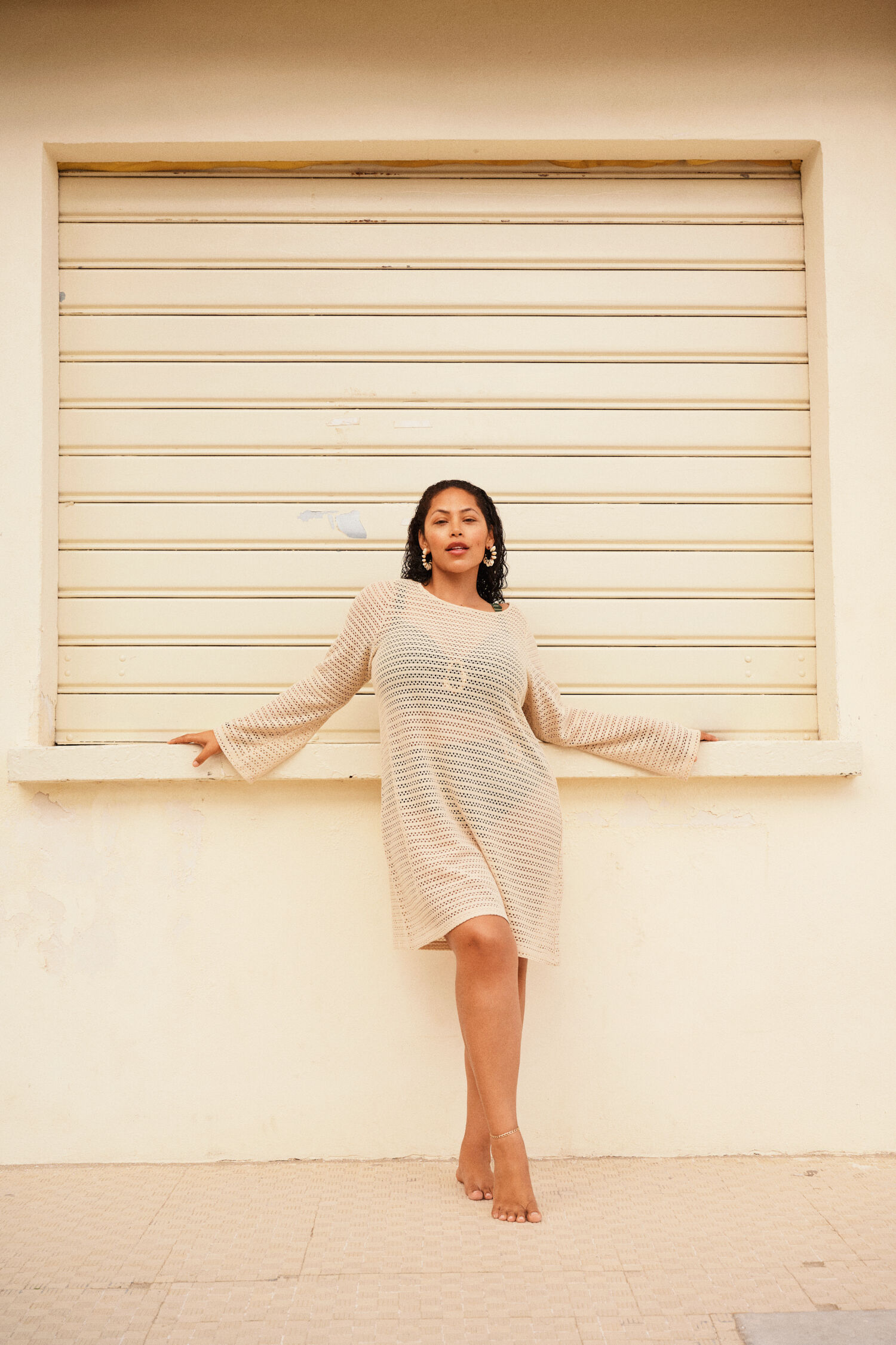 Bademode mit Details, , Model