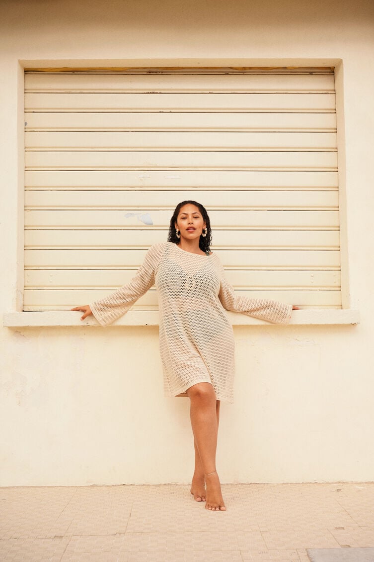 Bademode mit Details, , Model