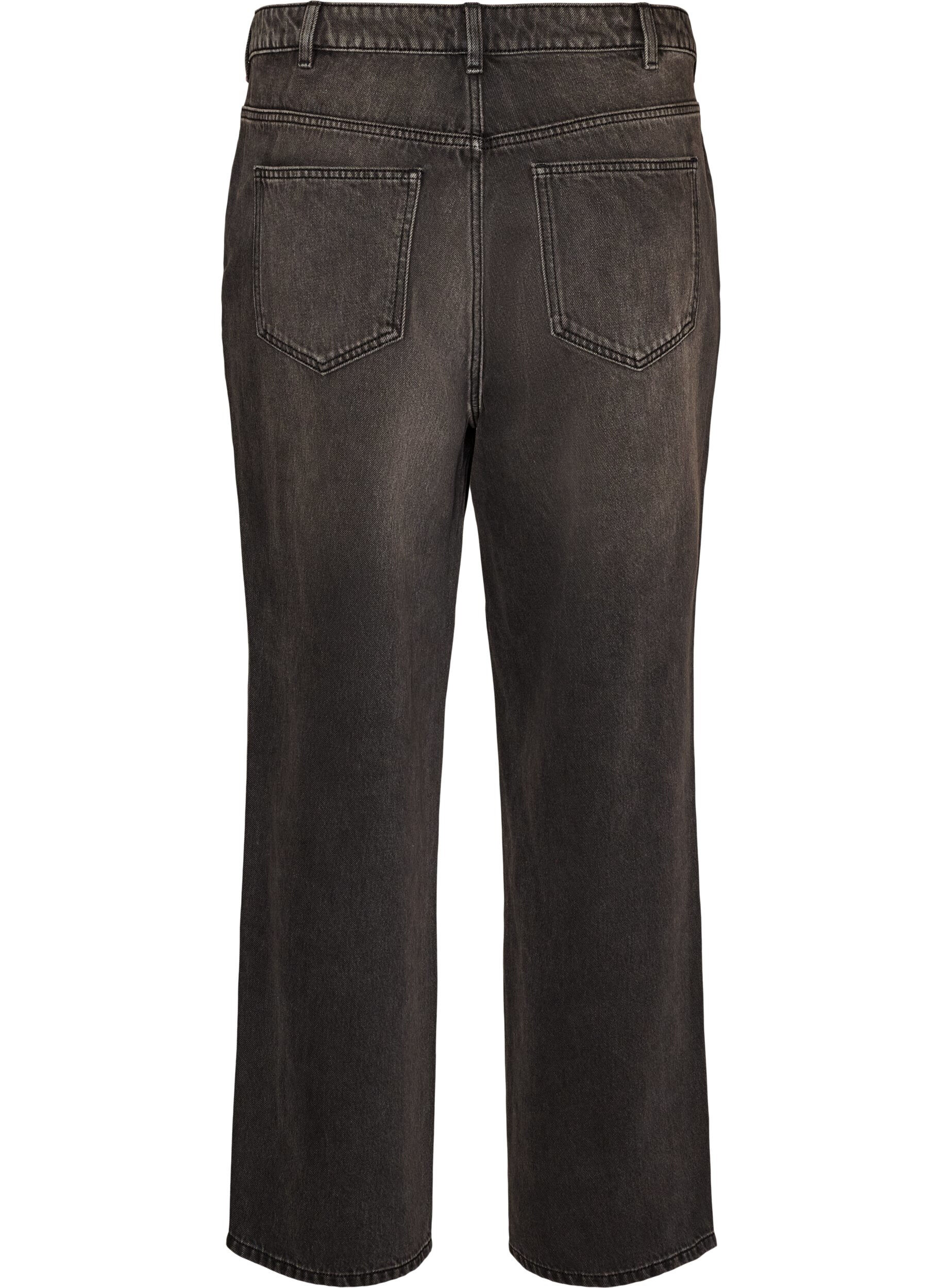 ZizziKiana Straight-Fit-Jeans mit hoher Taille, Schwarz, Packshot image number 1