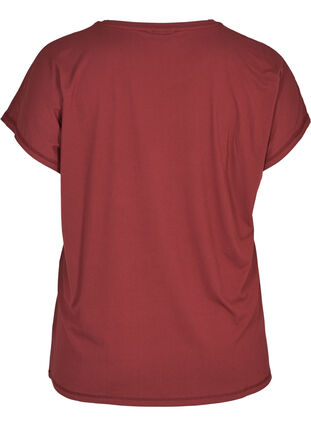 Einfarbiges Trainings-T-Shirt, Tawny Port, Packshot image number 1