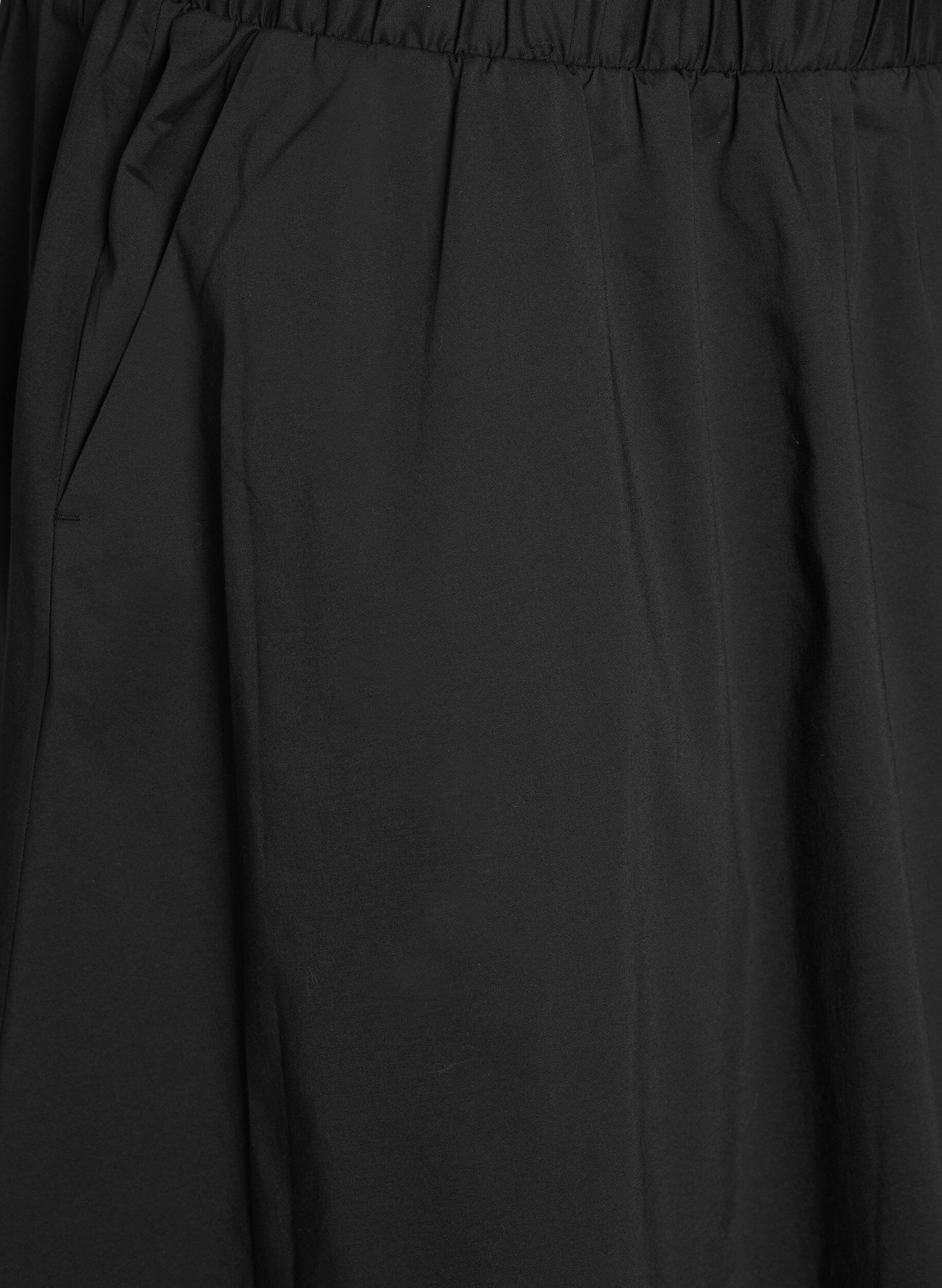 Zizzi Midirock mit elastischem Bund, Schwarz, Packshot image number 2