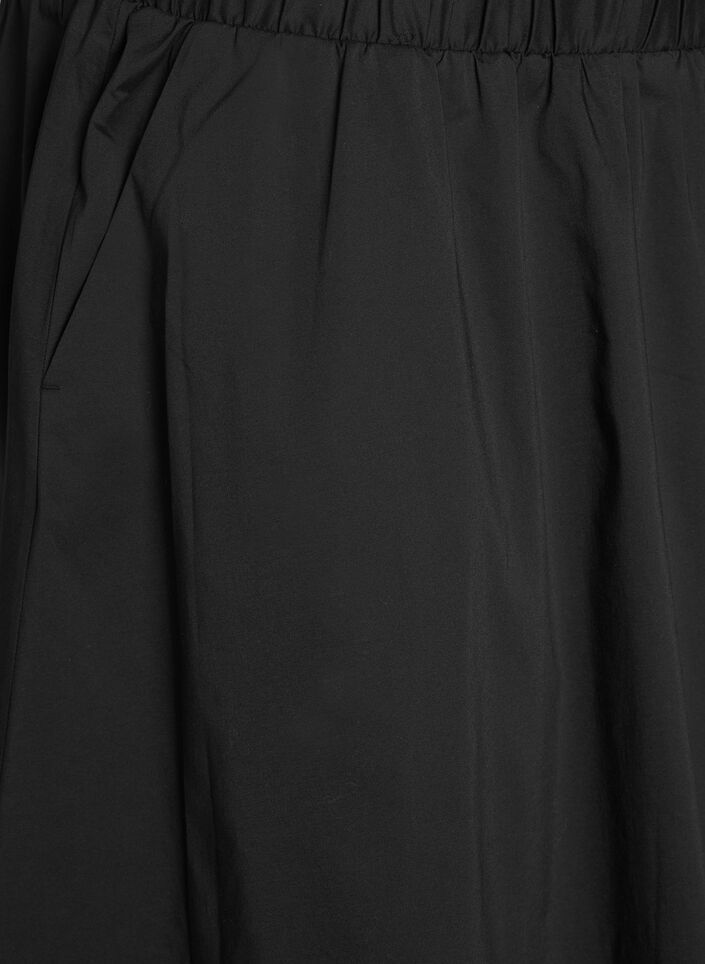 Midirock mit elastischem Bund, Schwarz, Packshot image number 2