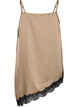 Tr&auml;gertop mit Spitze und asymmetrischem Saum, Beige, Packshot image number 1