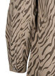 Langärmliges Jeanskleid mit Zebraprint, Brown Zebra AOP, Packshot image number 3