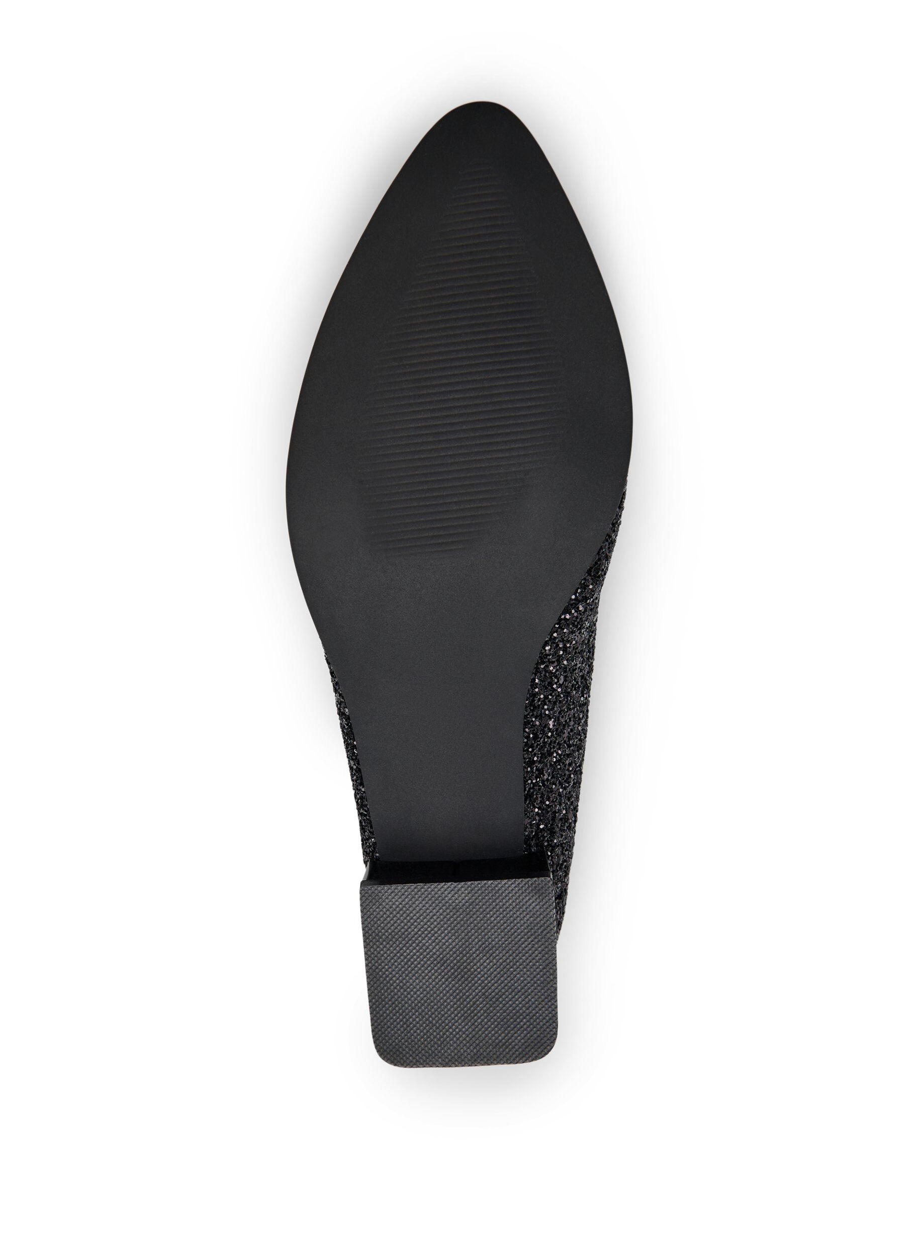 Zizzi Extra-Weite - Loafer mit Glitzer, Schwarz, Packshot image number 4