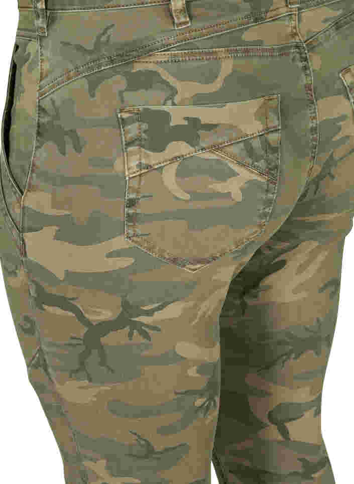 Enganliegende Hose mit Camouflageprint, Camouflage, Packshot image number 3