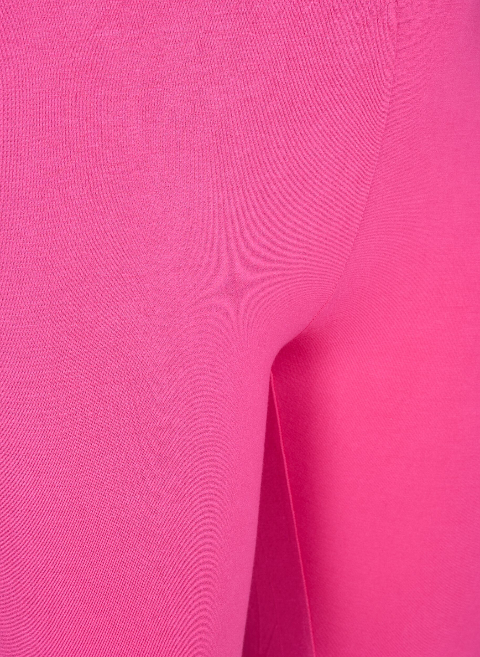 Zizzi Einfarbige Basic Radlershorts, Pink, Packshot image number 2