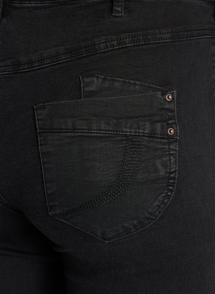 Gemma Jeans in Regular Fit mit hohem Bund, Black, Packshot image number 3