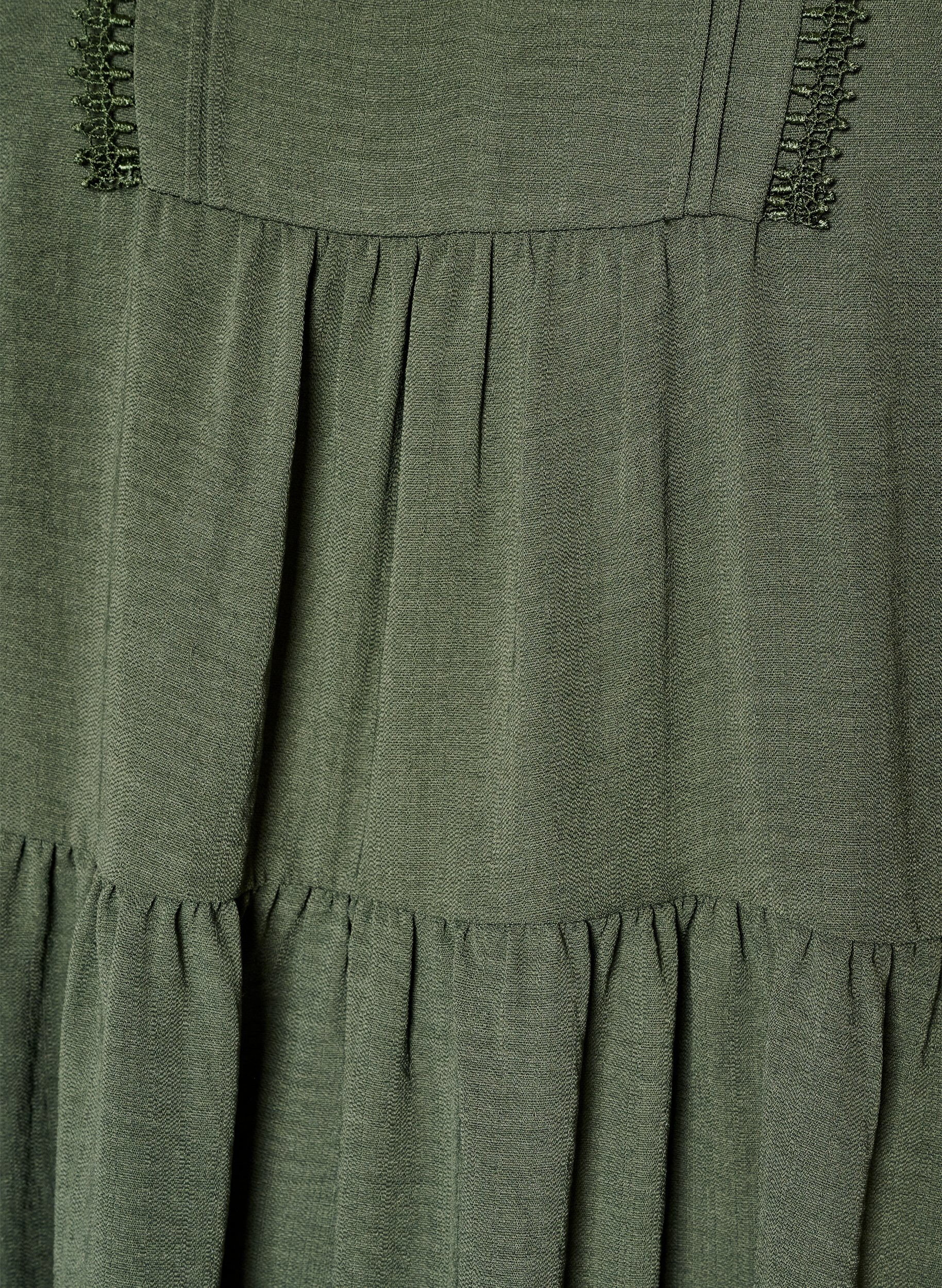 ZizziA-Linien-Kleid mit Empire-Linie, Gr&uuml;n, Packshot image number 2