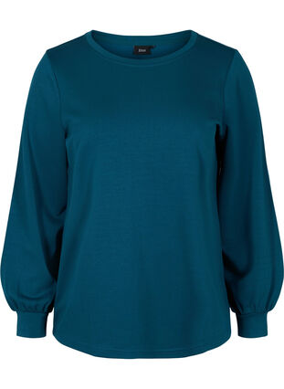 Sweatshirt mit Rundhalsausschnitt und langen Ärmeln, Reflecting Pond, Packshot image number 0