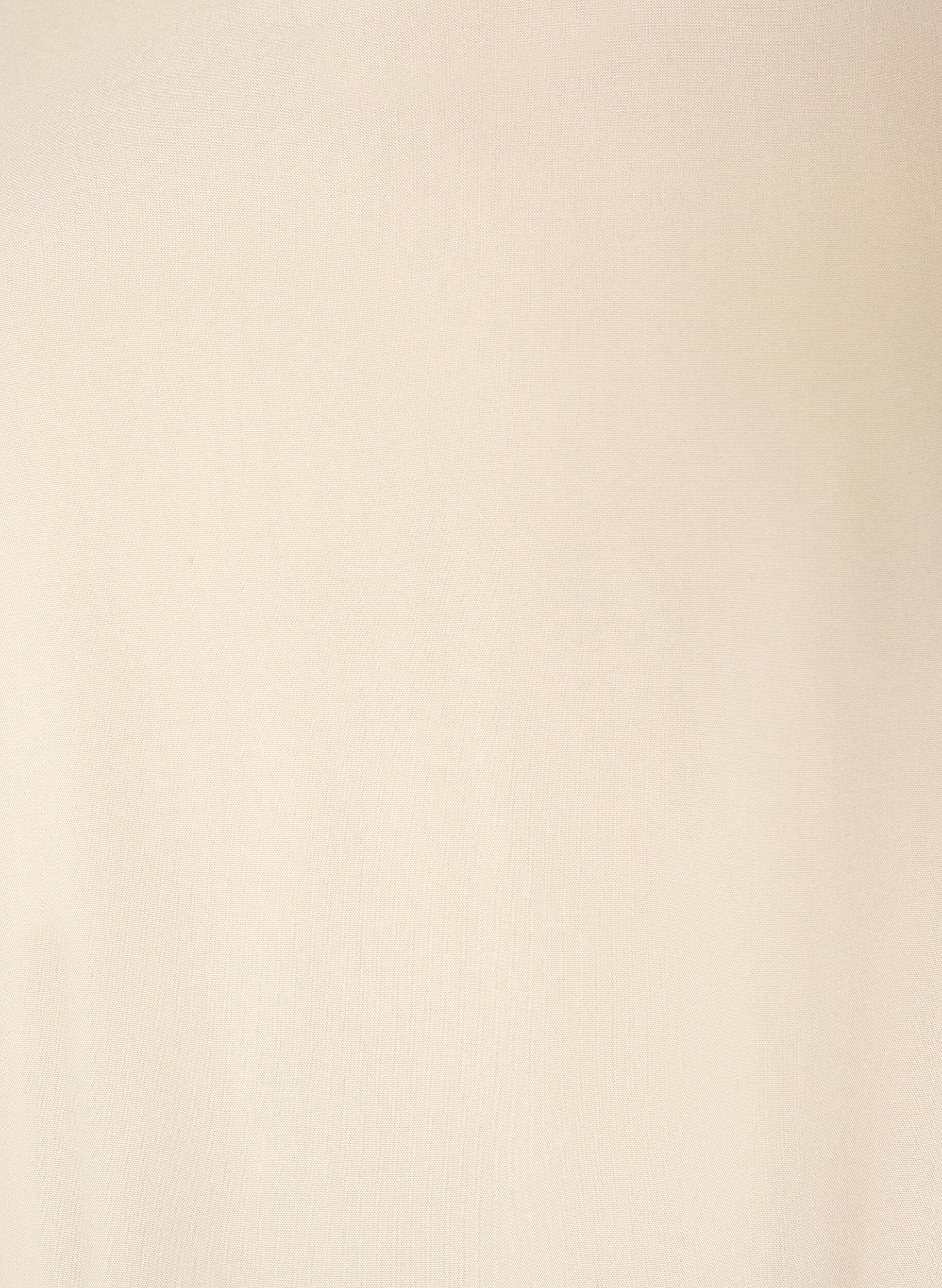 ZizziBluse aus Viskose mit V-Ausschnitt und abgerundetem Saum, Beige, Packshot image number 2