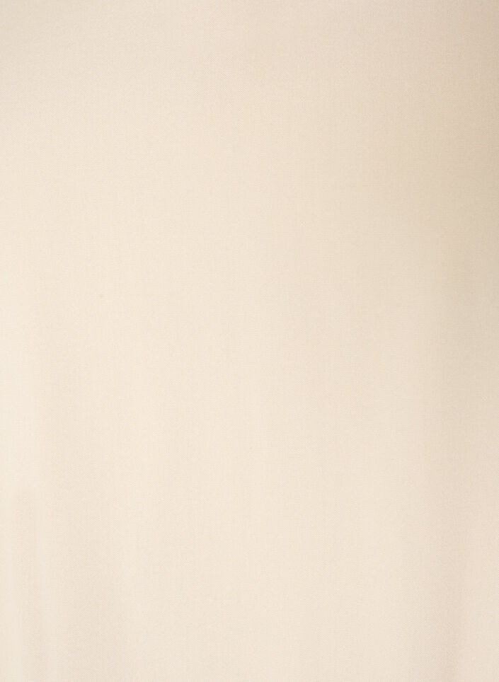 Bluse aus Viskose mit V-Ausschnitt und abgerundetem Saum, Beige, Packshot image number 2