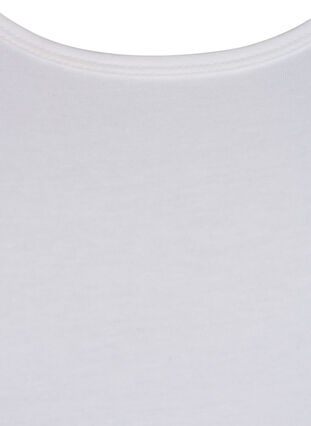 Einfarbiges Basic-Top, Bright White, Packshot image number 2