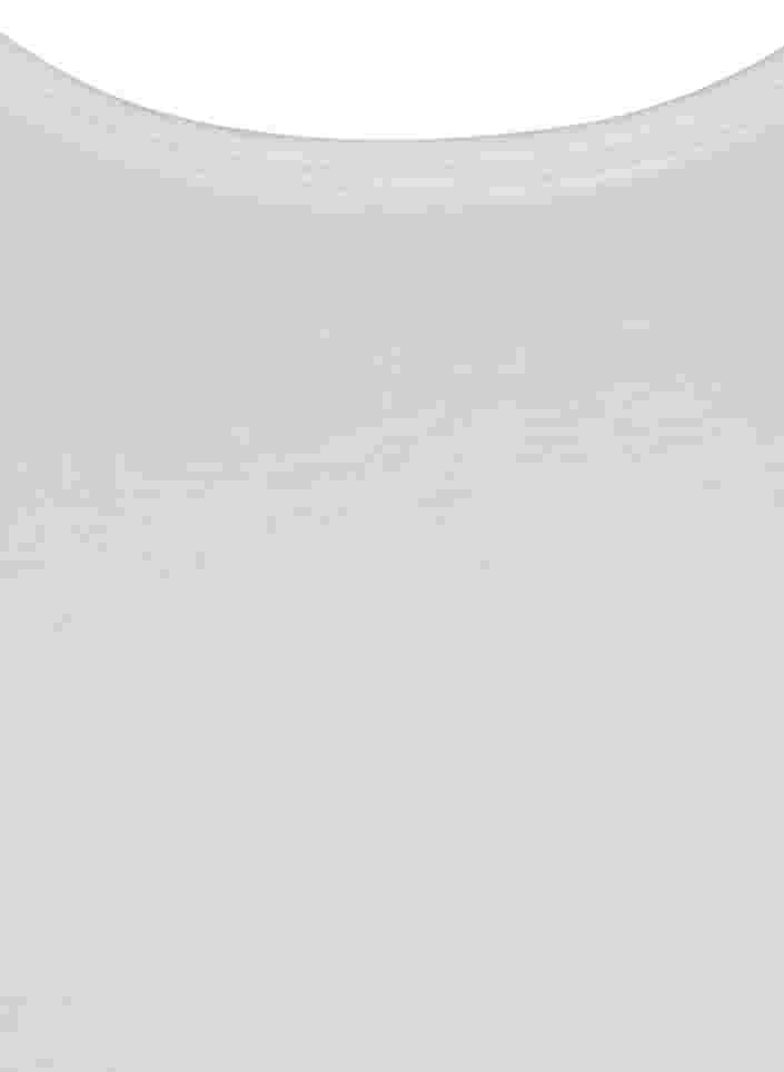 Einfarbiges Basictop, Bright White, Packshot image number 2