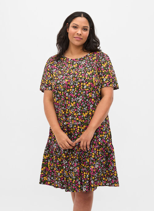 Kleid mit Blumenprint aus Bio-Baumwolle