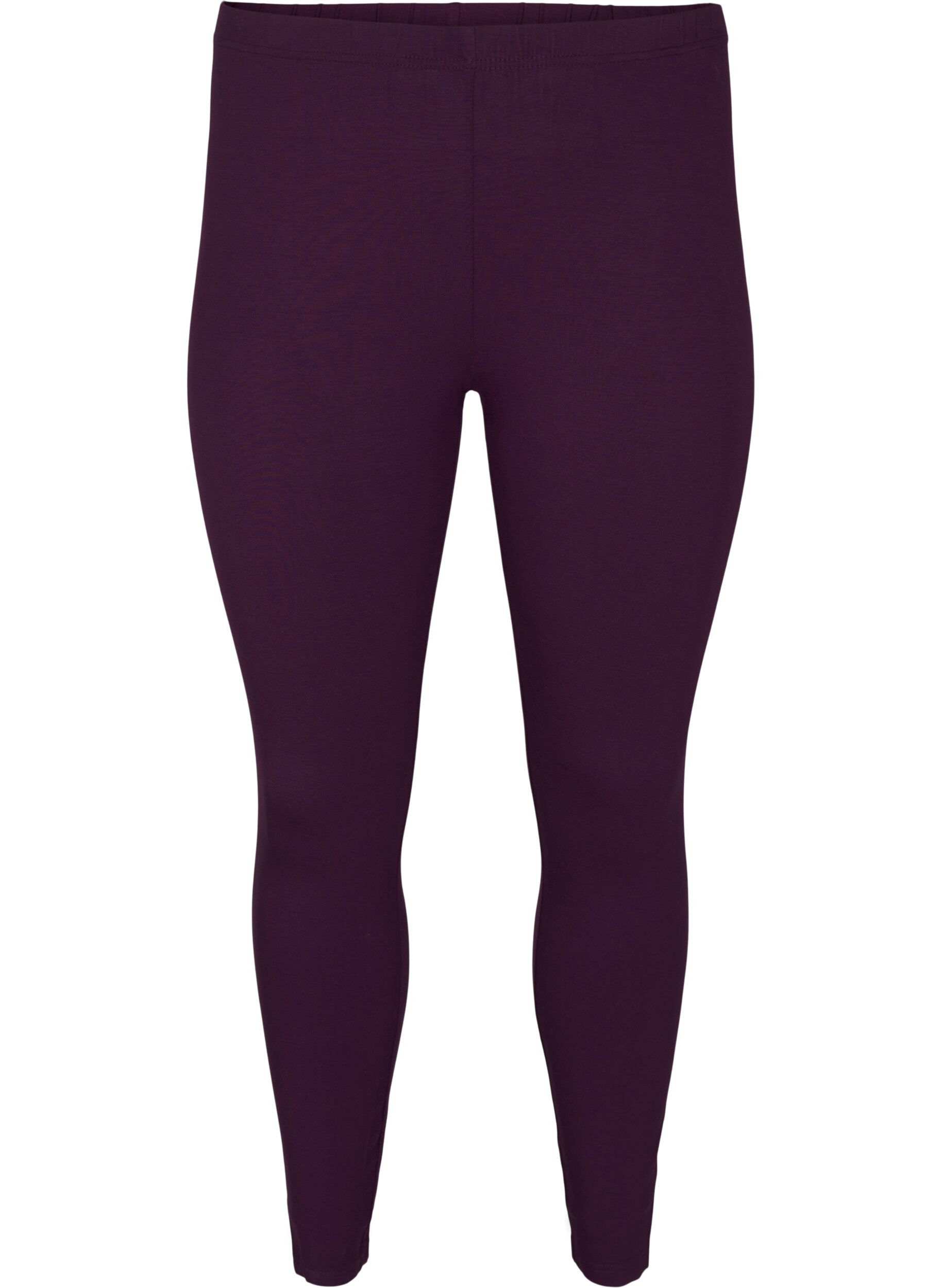 Zizzi Basic Leggings aus Viskose, Lila, Packshot image number 0