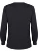 Sweatshirt mit Spitzendetails, Black, Packshot image number 1