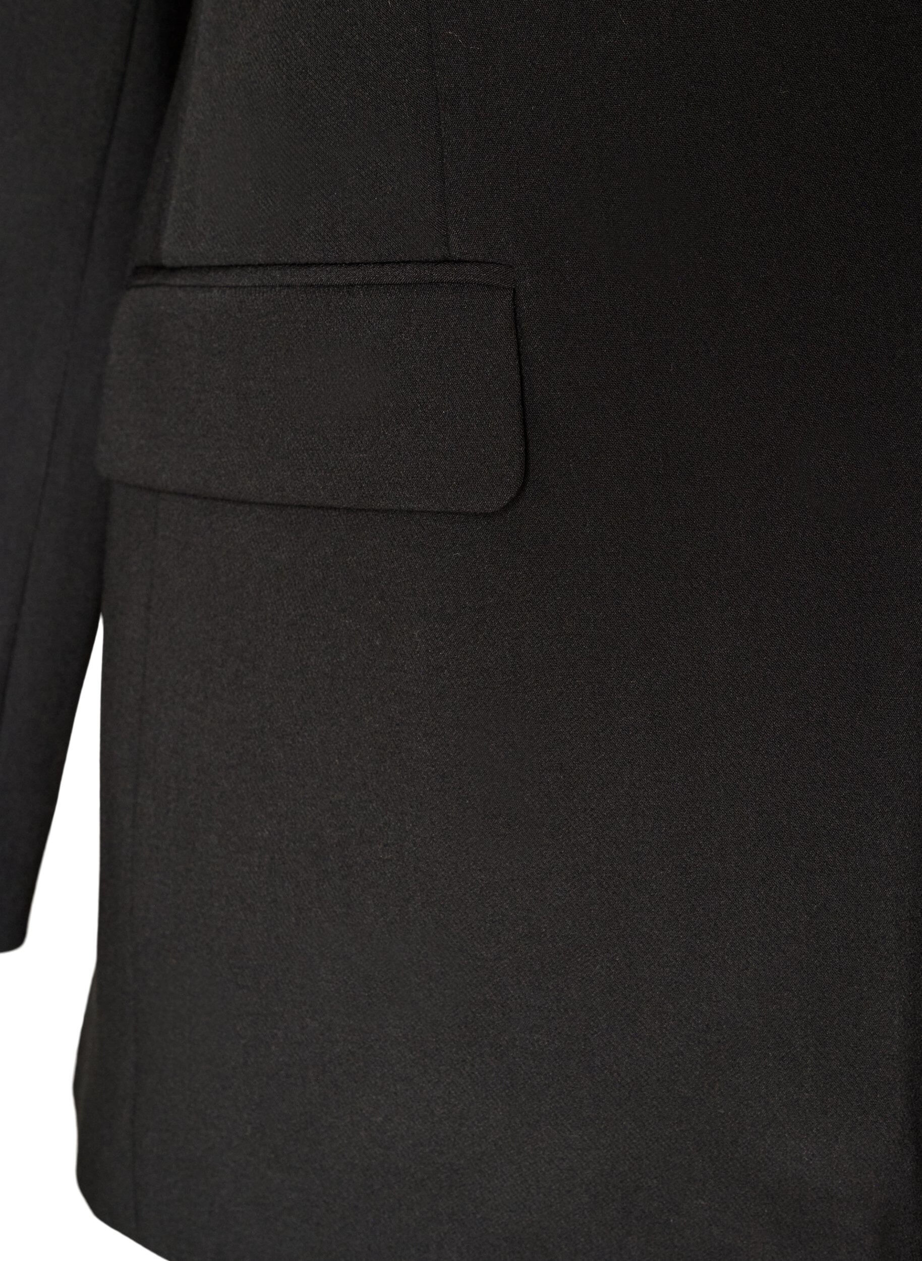 ZizziBlazer mit R&uuml;ckenschlitz und Bindedetail, Schwarz, Packshot image number 3