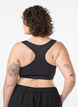Sport-BH mit Racerback, Schwarz, Model image number 2