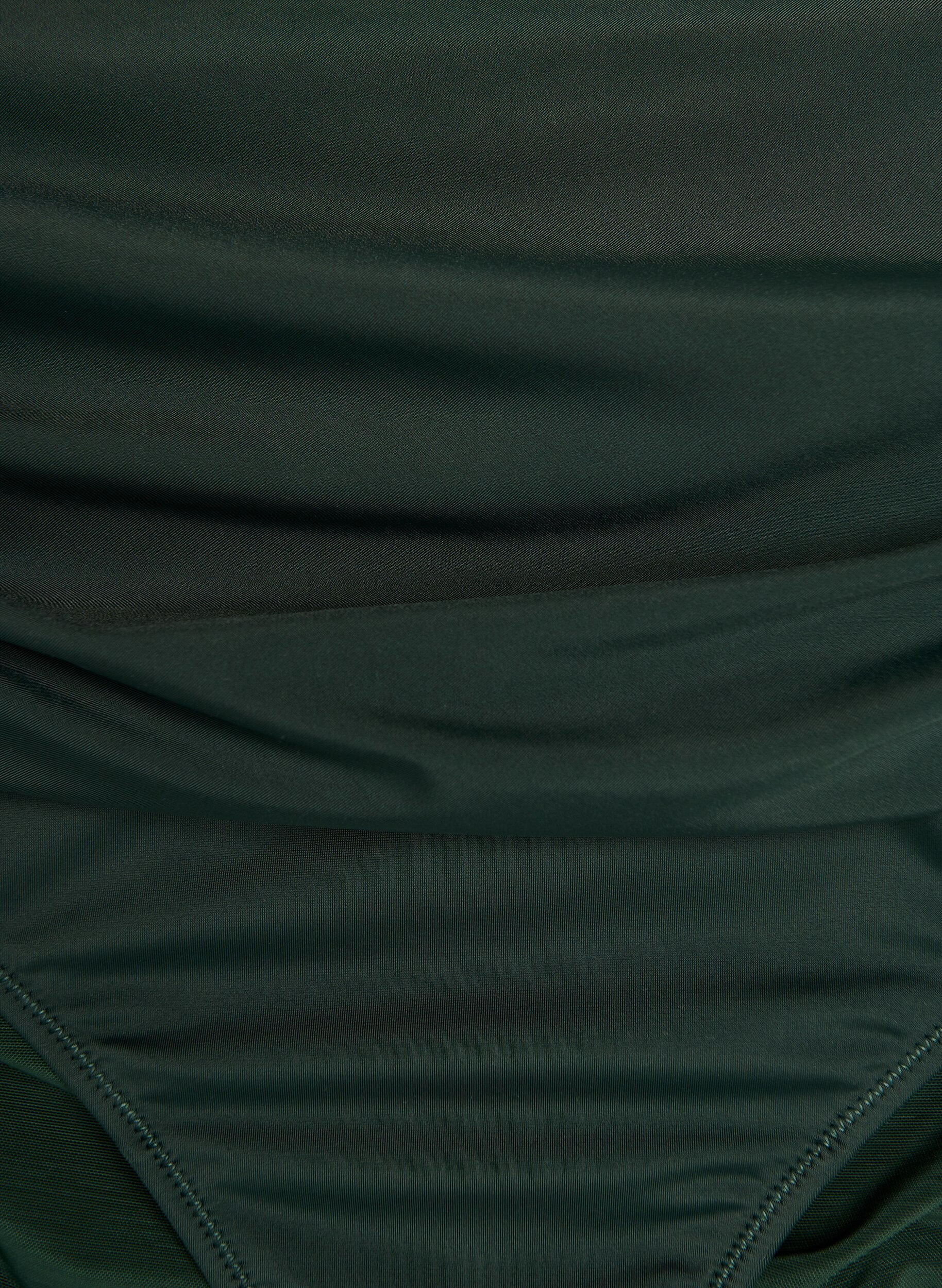 Zizzi Hoch taillierte Bikini-Slip mit Drapierung, Gr&uuml;n, Packshot image number 2