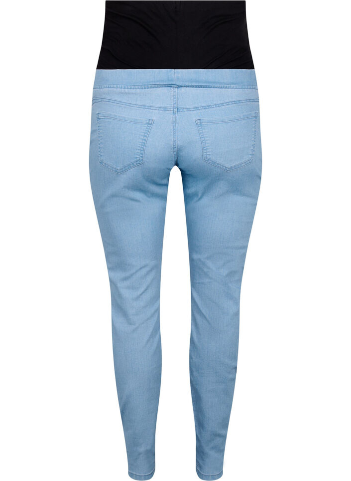 Schwangerschafts-Jeggings mit Taschen hinten, Blau, Packshot image number 1