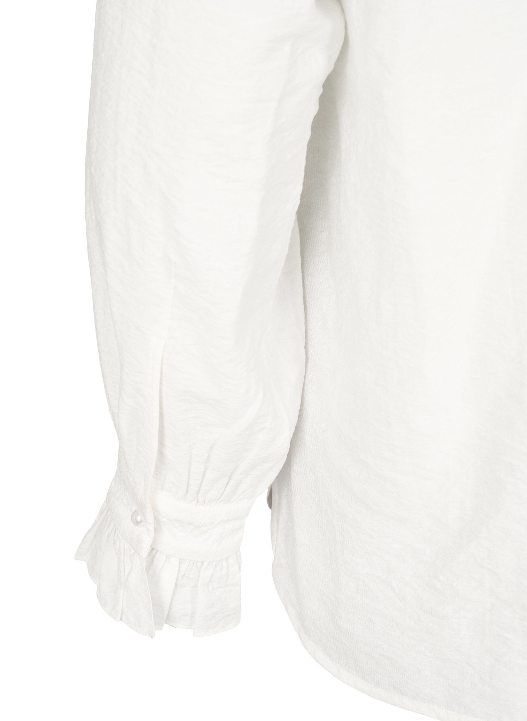 Zizzi Hemd mit Perlen, Snow White, Packshot image number 4