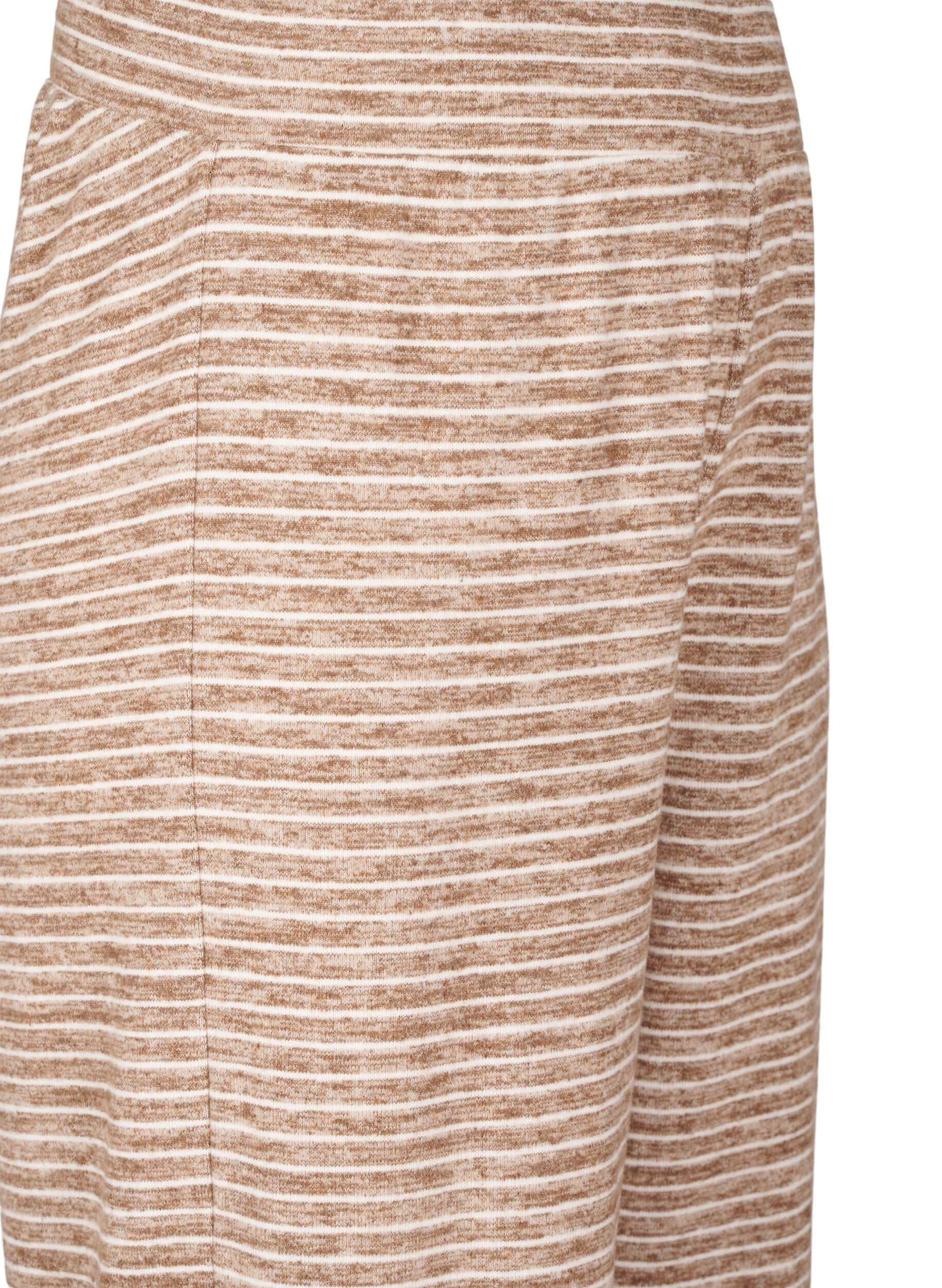 Zizzi Lockere Hose mit elastischem Bund, Fondue Fudge, Packshot image number 2