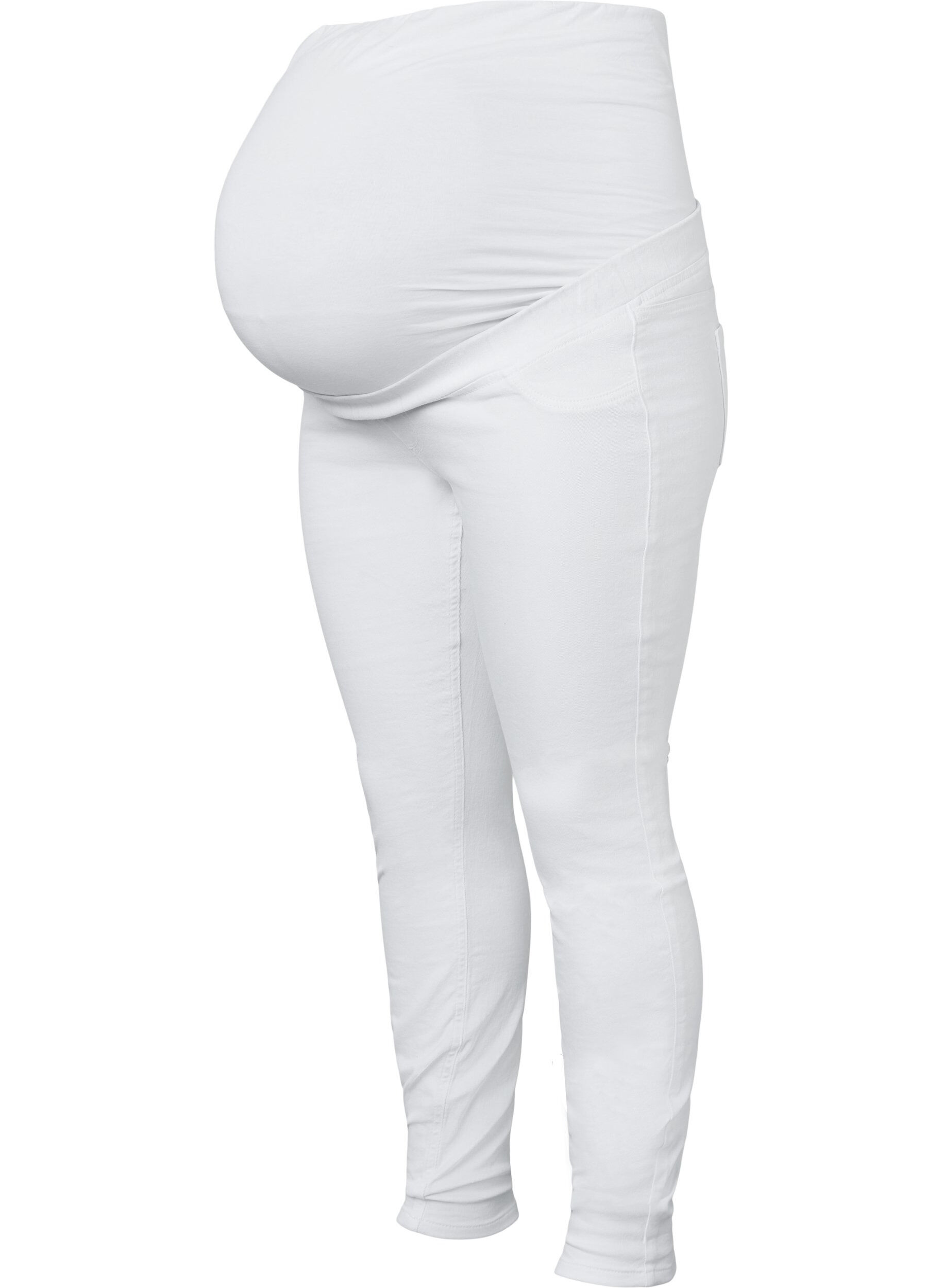 Zizzi Schwangerschafts-Jeggings aus Baumwolle, White, Packshot image number 0