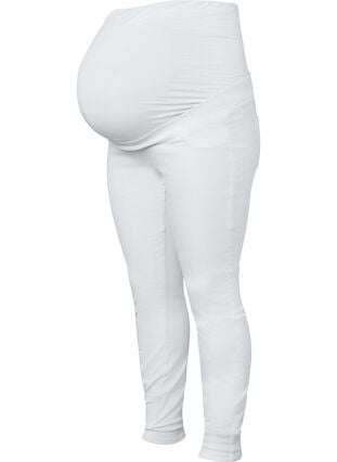 Schwangerschafts-Jeggings aus Baumwolle, White, Packshot image number 0
