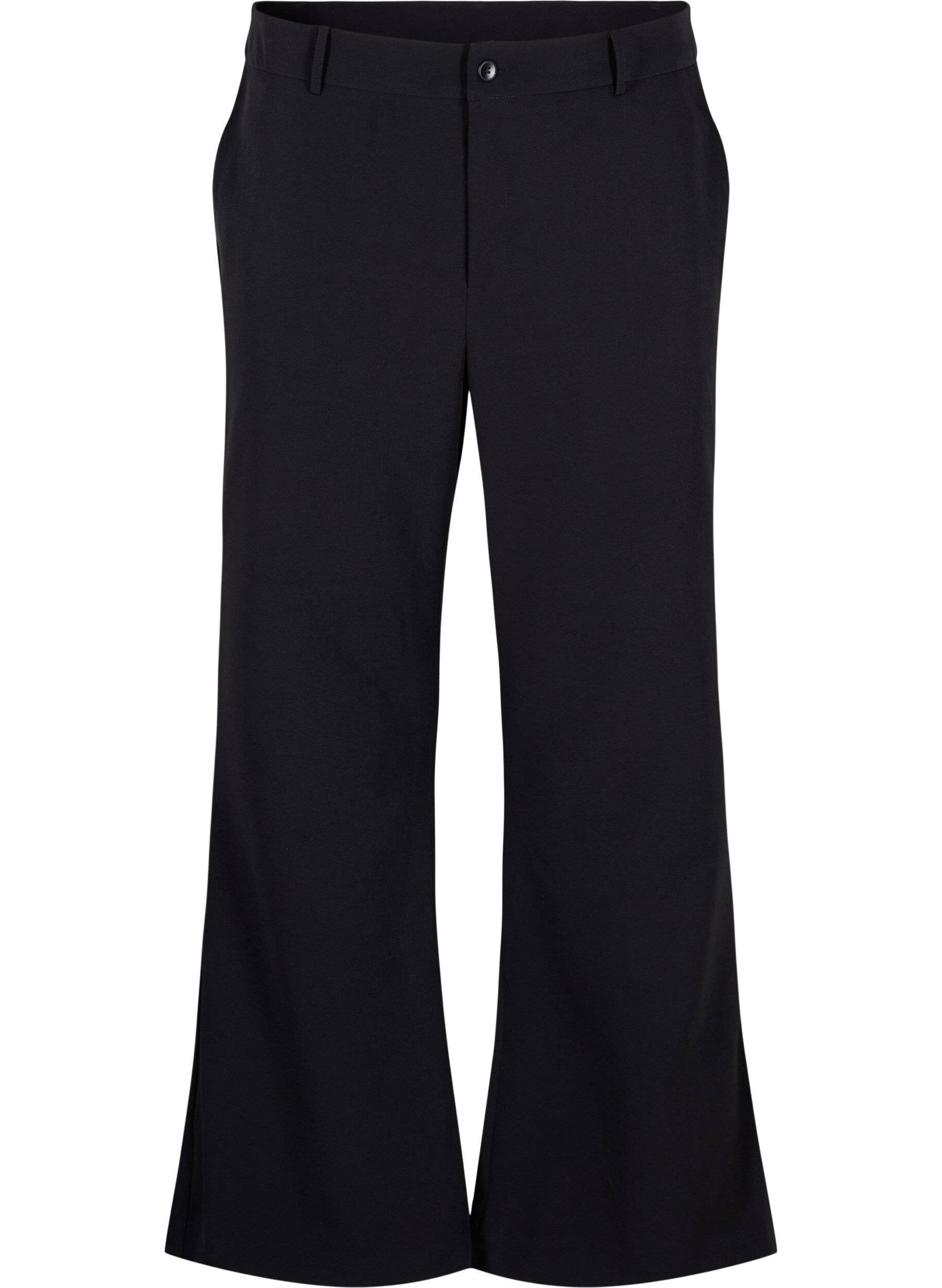 Zizzi Bootcut-Hose, Schwarz, Packshot image number 0