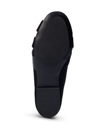 Spitz zulaufende Ballerina-Schuhe mit weiter Passform, Black, Packshot image number 4