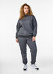 Sweathose mit hoher Taille, Grau, Model image number 0