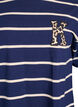T-Shirt mit Streifen und Leoparden-Detail, Blau, Packshot image number 2