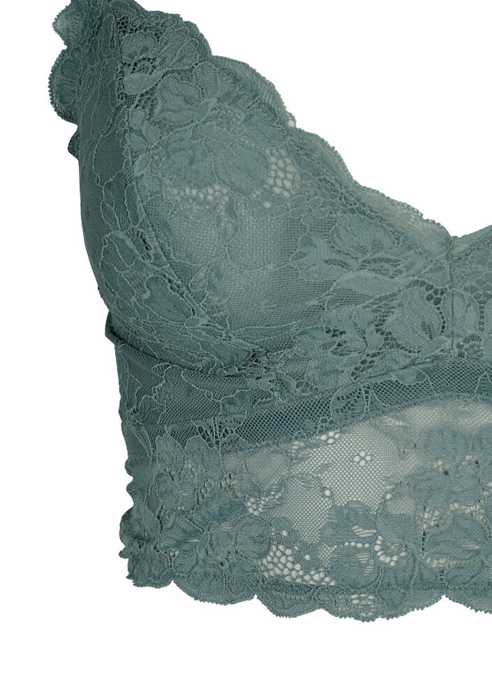 Spitzen BH ohne Bügel, Balsam Green Ass, Packshot image number 2