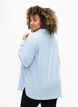 Baumwollhemd mit Lochstickerei, Chambray Blue, Model image number 1