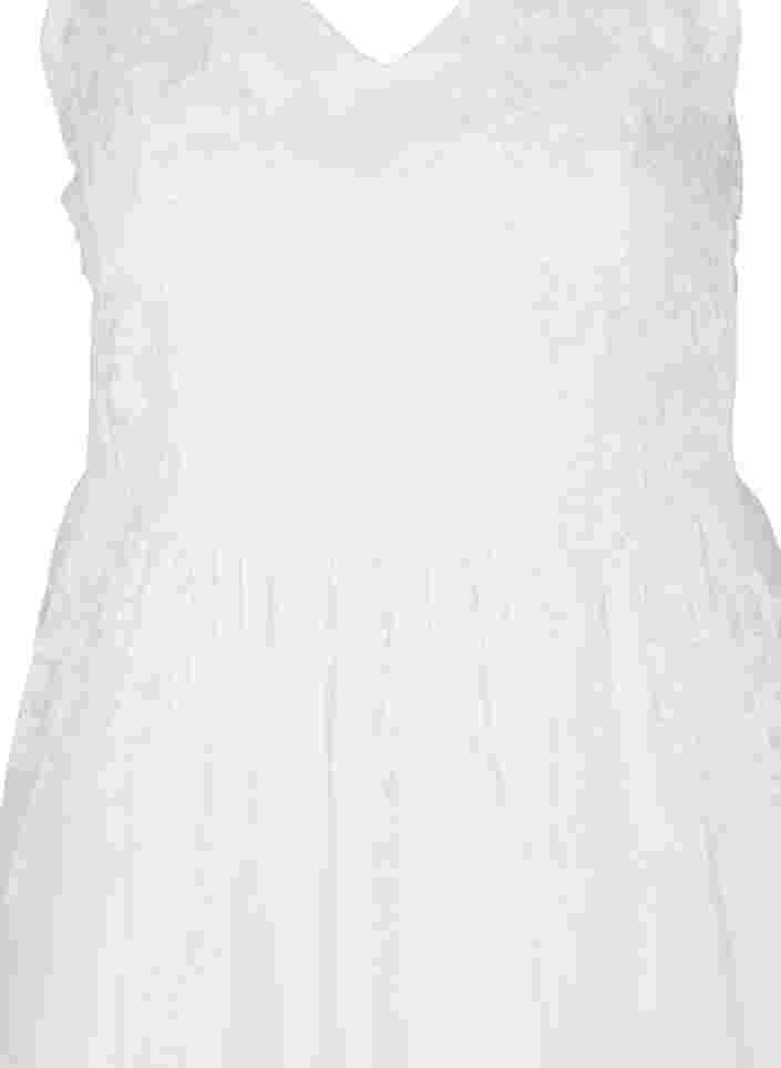Ärmelloses Brautkleid mit V-Ausschnitt, Star White, Packshot image number 2