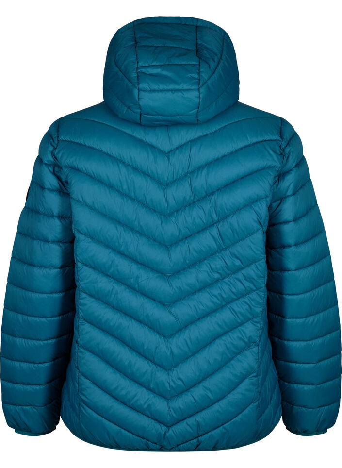 Leichte Jacke mit Kapuze, Petrol, Packshot image number 1