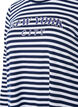 Gestreifte Bluse mit Motiv, White w.Navy Stripe, Packshot image number 2
