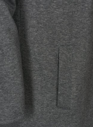 Langes Sweatshirt mit Kapuze, Dark Grey Melange, Packshot image number 3
