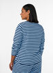 Lang&auml;rmeliges Nachtoberteil aus geripptem Jersey mit Streifen, Blau, Model image number 2