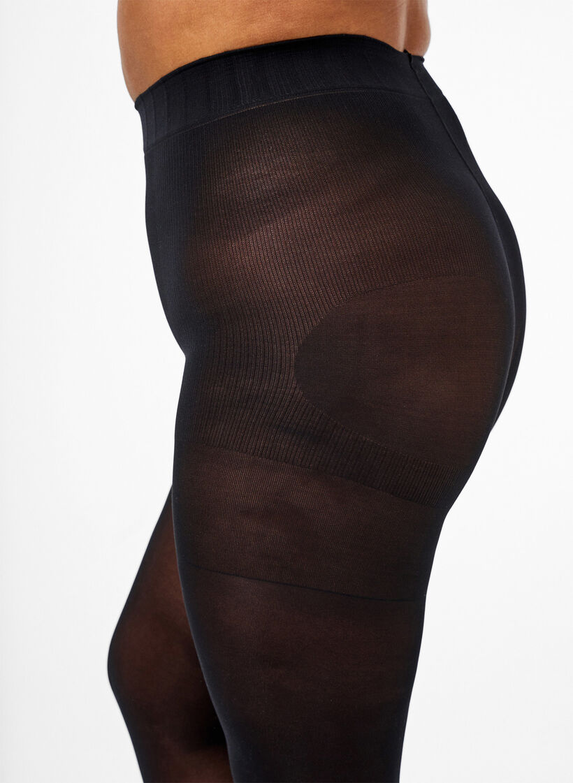 Strumpfhose 60 Denier mit Push Up und Shape-Effekt, Schwarz, Model image number 1