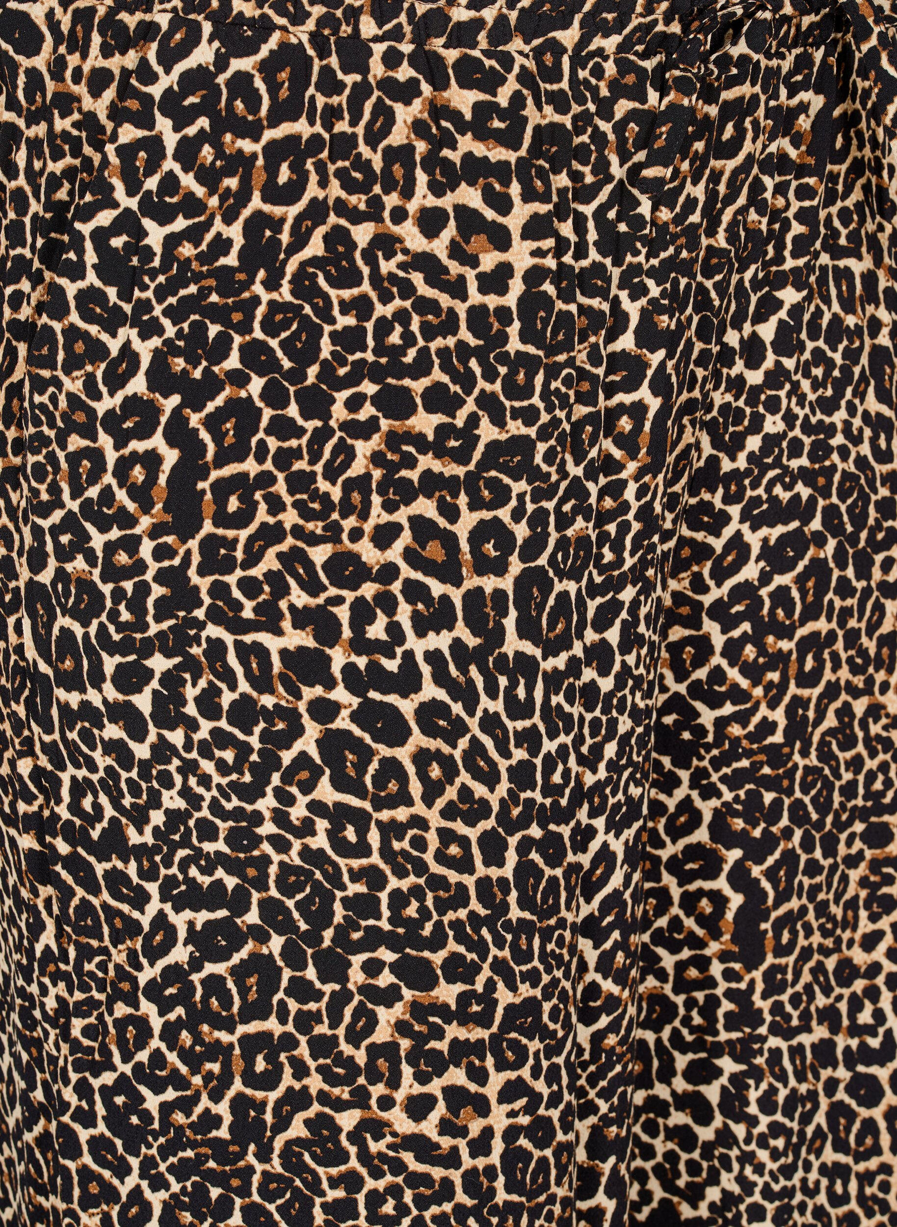 Zizzi Weite Hose aus Viskose mit Taschen, Braun, Packshot image number 2