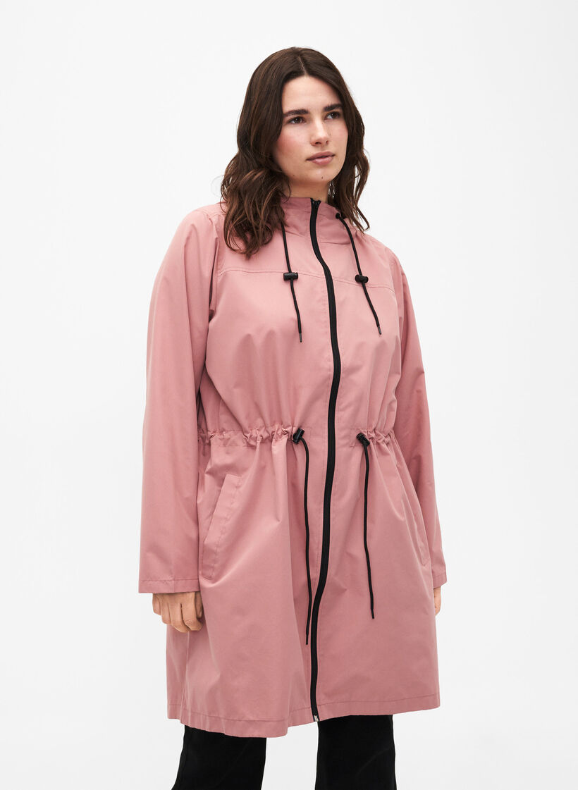 FLASH - Wasserabweisender Parka mit Kapuze, Ash Rose, Model image number 0