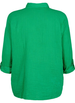 Hemd mit Kragen aus Baumwoll-Musselin, Jolly Green, Packshot image number 1