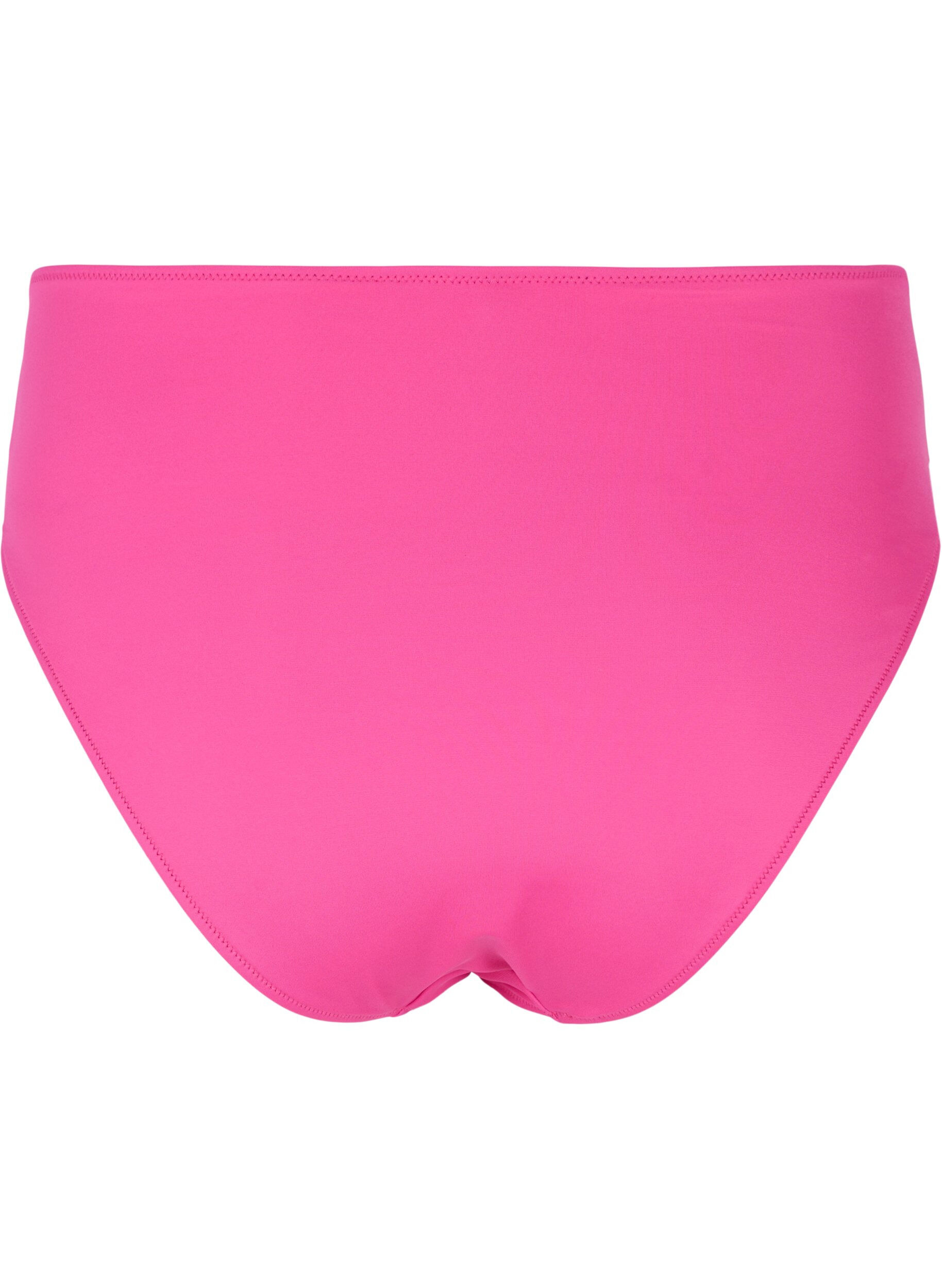 Zizzi Hochtailliertes Bikiniunterteil, Pink, Packshot image number 1