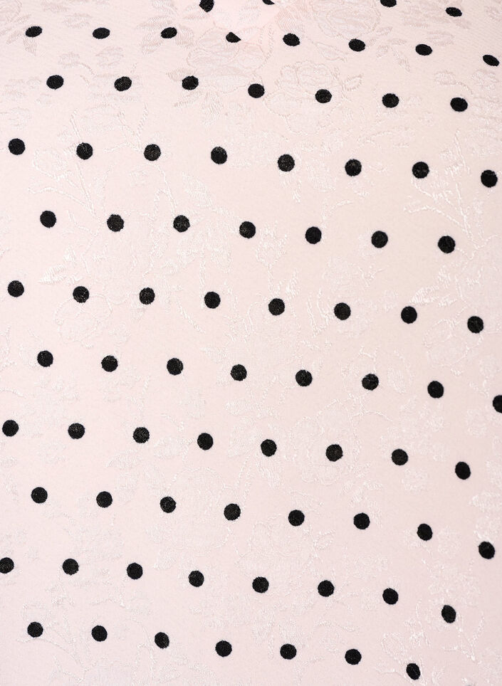 Bluse mit Polka-Dot-Muster und Ballon&auml;rmeln, Pink, Packshot image number 2
