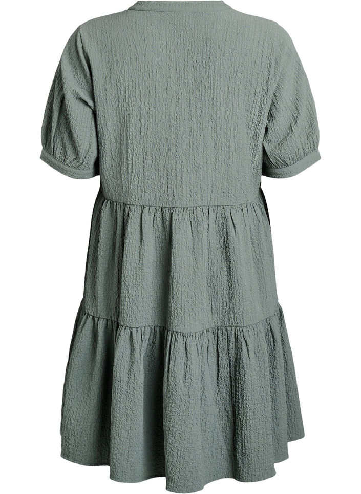 Kurzes A-Linien-Kleid, Gr&uuml;n, Packshot image number 1