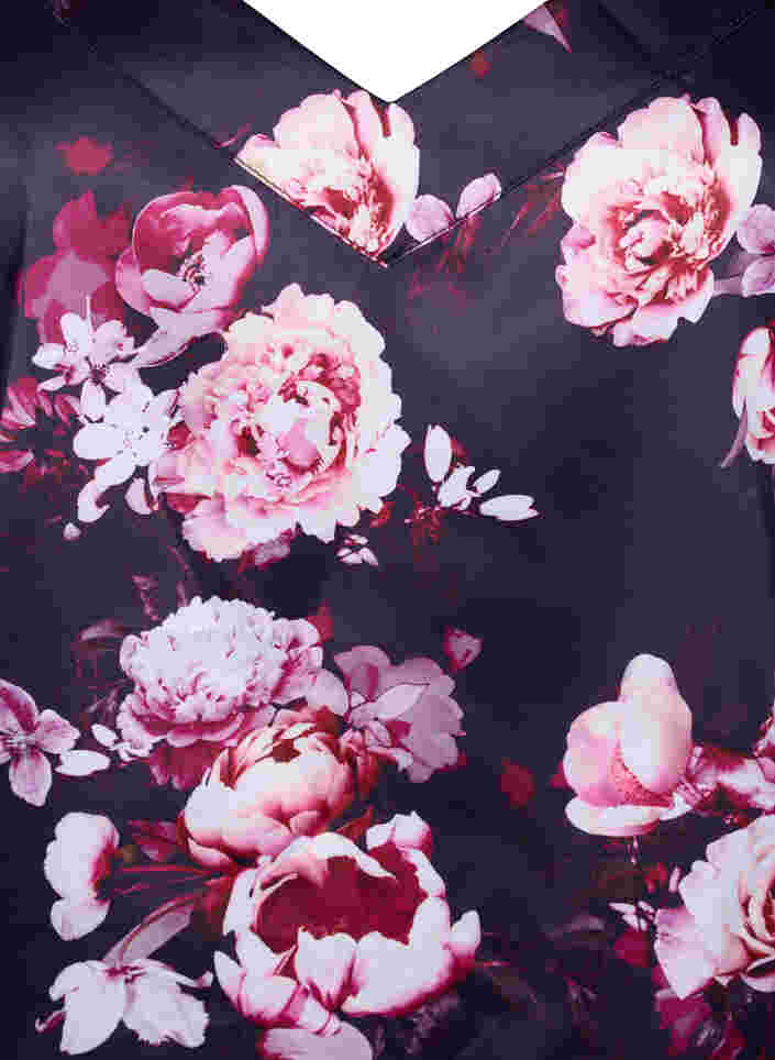 Nachthemd mit Muster, Violet Flower AOP, Packshot image number 2