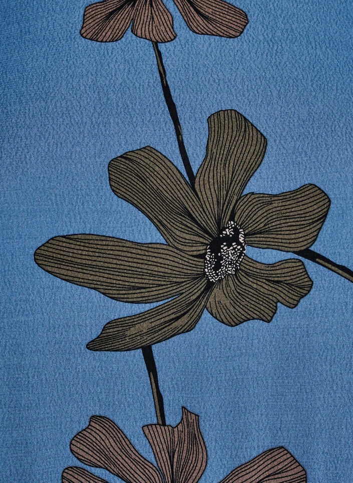 Langärmelige Tunika mit Teilungsnaht, Blau, Packshot image number 3