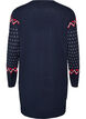 Kurzes Strickkleid mit Weihnachtsmotiv, Blau, Packshot image number 1